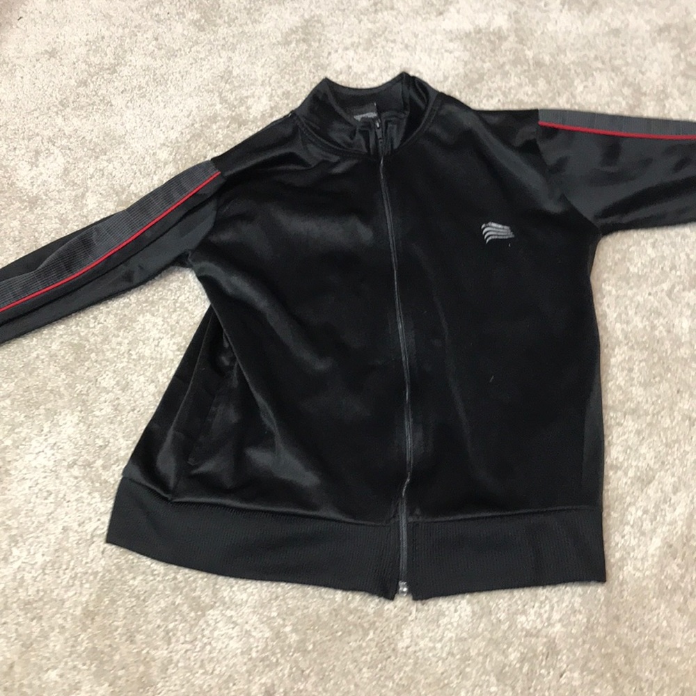 Black and red sweatshirt